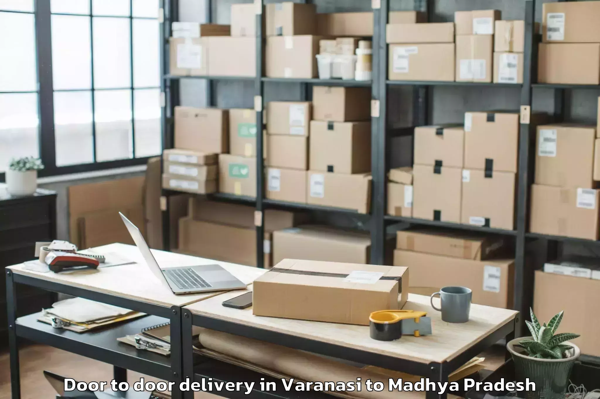 Quality Varanasi to Porsa Door To Door Delivery